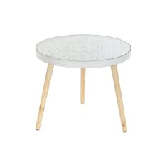 DKD Home Decor Stranska mizica DKD Home Decor Crystal MDF White Mandala (52 x 52 x 40 cm)