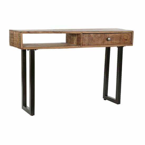 DKD Home Decor Konzola DKD Home Decor Rjava črna kovina Mango les 118 x 30 x 76 cm