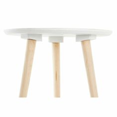 DKD Home Decor Stranska mizica DKD Home Decor MDF bela (40 x 40 x 40 cm)