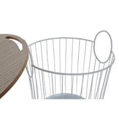 DKD Home Decor Garnitura 2 miz DKD Home Decor White Natural 43 x 43 x 46 cm
