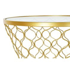 DKD Home Decor Stranska mizica DKD Home Decor Crystal Golden Metal (46 x 46 x 65 cm)