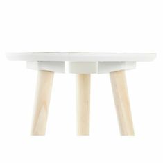 DKD Home Decor Stranska mizica DKD Home Decor MDF bela (30 x 30 x 30,5 cm)