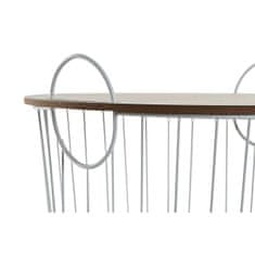 DKD Home Decor Garnitura 2 miz DKD Home Decor White Natural 43 x 43 x 46 cm