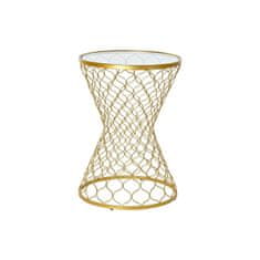 DKD Home Decor Stranska mizica DKD Home Decor Crystal Golden Metal (46 x 46 x 65 cm)