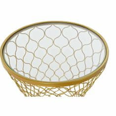 DKD Home Decor Stranska mizica DKD Home Decor Crystal Golden Metal (46 x 46 x 65 cm)