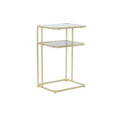 DKD Home Decor Stranska mizica DKD Home Decor 40 x 31 x 61 cm Zrcalo Crystal Golden Metal