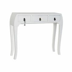 DKD Home Decor Konzola DKD Home Decor White Silver Fir MDF Wood (96 x 26 x 80 cm)