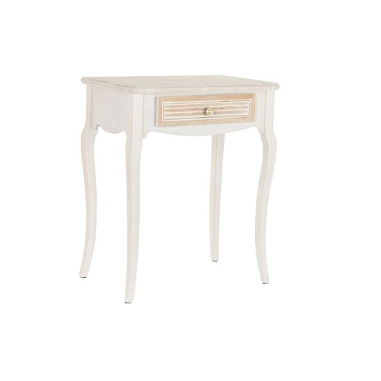 DKD Home Decor Konzola DKD Home Decor 60 x 40 x 72,5 cm Naravni les Bela MDF les