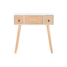 DKD Home Decor Konzola DKD Home Decor Naravna bela Paolownia les (80 x 32 x 80 cm)