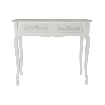 DKD Home Decor Stranska mizica DKD Home Decor Les MDF Bela tradicionalna (90 x 40 x 79 cm)