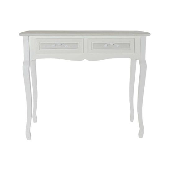 DKD Home Decor Stranska mizica DKD Home Decor Les MDF Bela tradicionalna (90 x 40 x 79 cm)