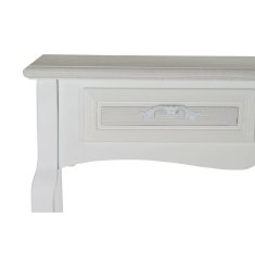 DKD Home Decor Stranska mizica DKD Home Decor Les MDF Bela tradicionalna (90 x 40 x 79 cm)
