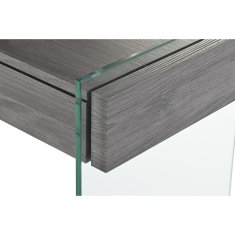 DKD Home Decor Konzola DKD Home Decor Grey Transparent Crystal MDF Wood 120 x 40 x 76 cm
