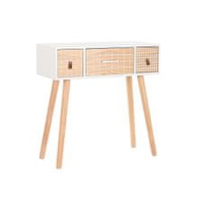 DKD Home Decor Konzola DKD Home Decor Naravna bela Paolownia les (80 x 32 x 80 cm)