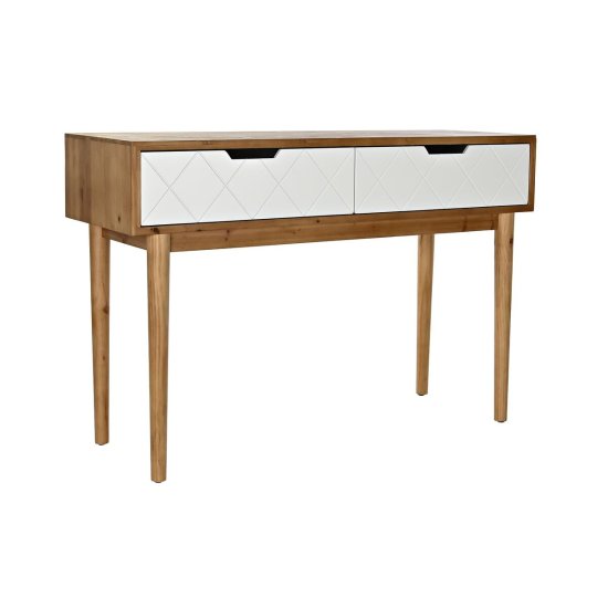 DKD Home Decor Konzola DKD Home Decor 112 x 38 x 75 cm Jedla rjava bela