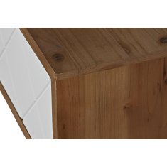 DKD Home Decor Konzola DKD Home Decor 112 x 38 x 75 cm Jedla rjava bela