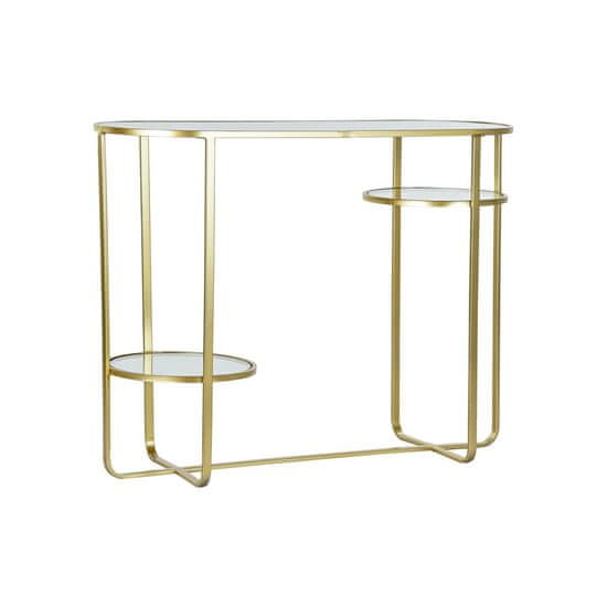 DKD Home Decor Konzola DKD Home Decor Ogledalo Crystal Golden Metal Modern (102 x 36 x 79 cm)
