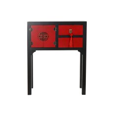 DKD Home Decor Konzola DKD Home Decor 63 x 27 x 83 cm Jedla črno oranžna Plastika MDF Les