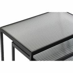 DKD Home Decor Komplet 3 majhnih mizic DKD Home Decor Black 58 x 36,5 x 53,5 cm