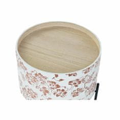 DKD Home Decor Stranska mizica DKD Home Decor Črna kovina Bela 38 x 38 x 39 cm MDF Les
