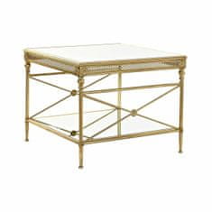 DKD Home Decor Stranska mizica DKD Home Decor 62 x 62 x 51 cm Zrcalo Zlata kovina