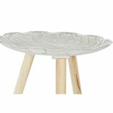 DKD Home Decor Stranska mizica DKD Home Decor White Beige Wood Fir MDF Wood 40 x 40 x 45 cm (2 enoti)