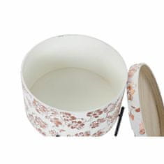 DKD Home Decor Stranska mizica DKD Home Decor Črna kovina Bela 38 x 38 x 39 cm MDF Les
