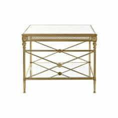 DKD Home Decor Stranska mizica DKD Home Decor 62 x 62 x 51 cm Zrcalo Zlata kovina