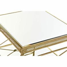 DKD Home Decor Stranska mizica DKD Home Decor 62 x 62 x 51 cm Zrcalo Zlata kovina