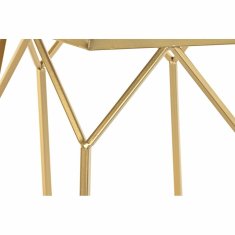 DKD Home Decor Komplet 2 majhnih mizic DKD Home Decor Golden 46 x 46 x 55 cm