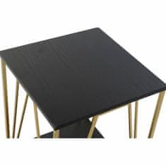 DKD Home Decor Stranska mizica DKD Home Decor 41 x 41 x 63,5 cm Črna zlata kovina Les