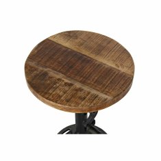DKD Home Decor Stranska mizica DKD Home Decor Črna kovina Les Rjava Vintage (35 x 35 x 46 cm)