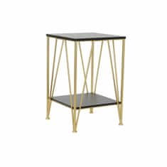 DKD Home Decor Stranska mizica DKD Home Decor 41 x 41 x 63,5 cm Črna zlata kovina Les