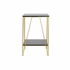 DKD Home Decor Stranska mizica DKD Home Decor 41 x 41 x 63,5 cm Črna zlata kovina Les