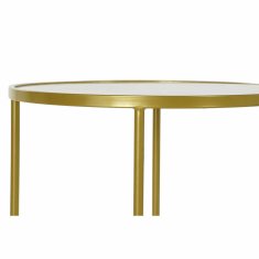 DKD Home Decor Stranska mizica DKD Home Decor Crystal Golden Iron (49,5 x 49,5 x 49,5 cm)