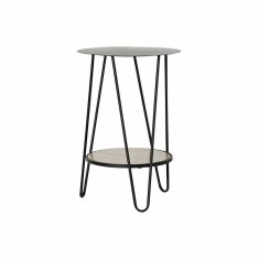 DKD Home Decor Stranska mizica DKD Home Decor 40 x 40 x 59 cm Črna kovina Les Rjava
