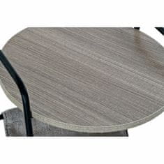 DKD Home Decor Stranska mizica DKD Home Decor Naravna črna Kovina Poliester Les Paolownia (39 x 39 x 55 cm)