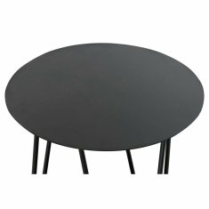 DKD Home Decor Stranska mizica DKD Home Decor 40 x 40 x 59 cm Črna kovina Les Rjava
