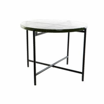 DKD Home Decor Stranska mizica DKD Home Decor Crystal Black Metal Modern (50 x 50 x 42 cm)