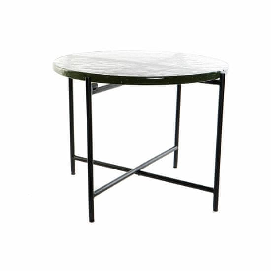 DKD Home Decor Stranska mizica DKD Home Decor Crystal Black Metal Modern (50 x 50 x 42 cm)