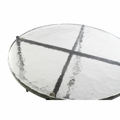 DKD Home Decor Stranska mizica DKD Home Decor Crystal Black Metal Modern (50 x 50 x 42 cm)