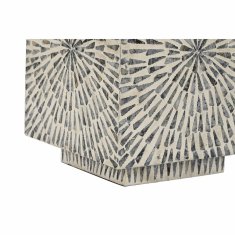 DKD Home Decor Stranska mizica DKD Home Decor Siva bež biserna matica Moderno (35 x 35 x 45 cm)