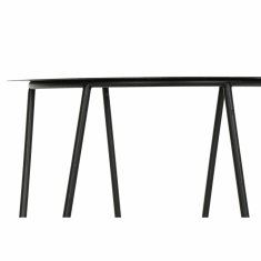 DKD Home Decor Stranska mizica DKD Home Decor Natural Black Metal MDF (40,5 x 40,5 x 50,5 cm)