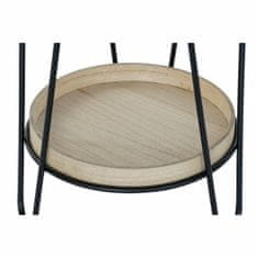DKD Home Decor Stranska mizica DKD Home Decor Natural Black Metal MDF (40,5 x 40,5 x 50,5 cm)