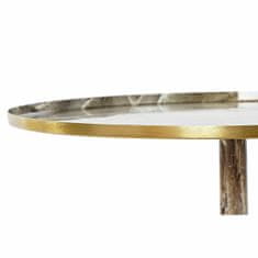 DKD Home Decor Stranska mizica DKD Home Decor Brown Aluminium Marble (51 x 51 x 51 cm)