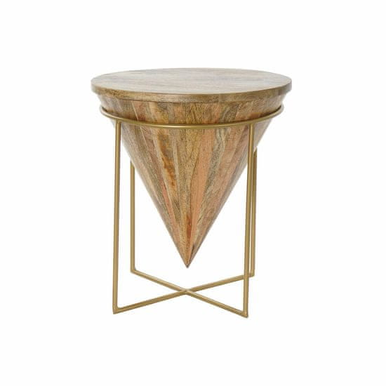 DKD Home Decor Stranska mizica DKD Home Decor Kovina Mango les (40 x 40 x 45 cm)