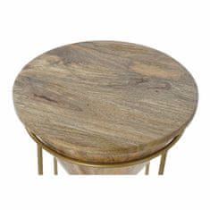 DKD Home Decor Stranska mizica DKD Home Decor Kovina Mango les (40 x 40 x 45 cm)