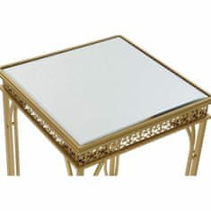DKD Home Decor Stranska mizica DKD Home Decor Kovinsko ogledalo (2 kosa) (40 x 40 x 56 cm) (35 x 35 x 51 cm)