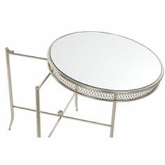 DKD Home Decor stranska miza, ogledalo/kovina, 56 x 56 x 56 cm