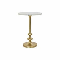 DKD Home Decor Stranska mizica DKD Home Decor Golden Aluminium White Marble (37 x 37 x 53 cm)